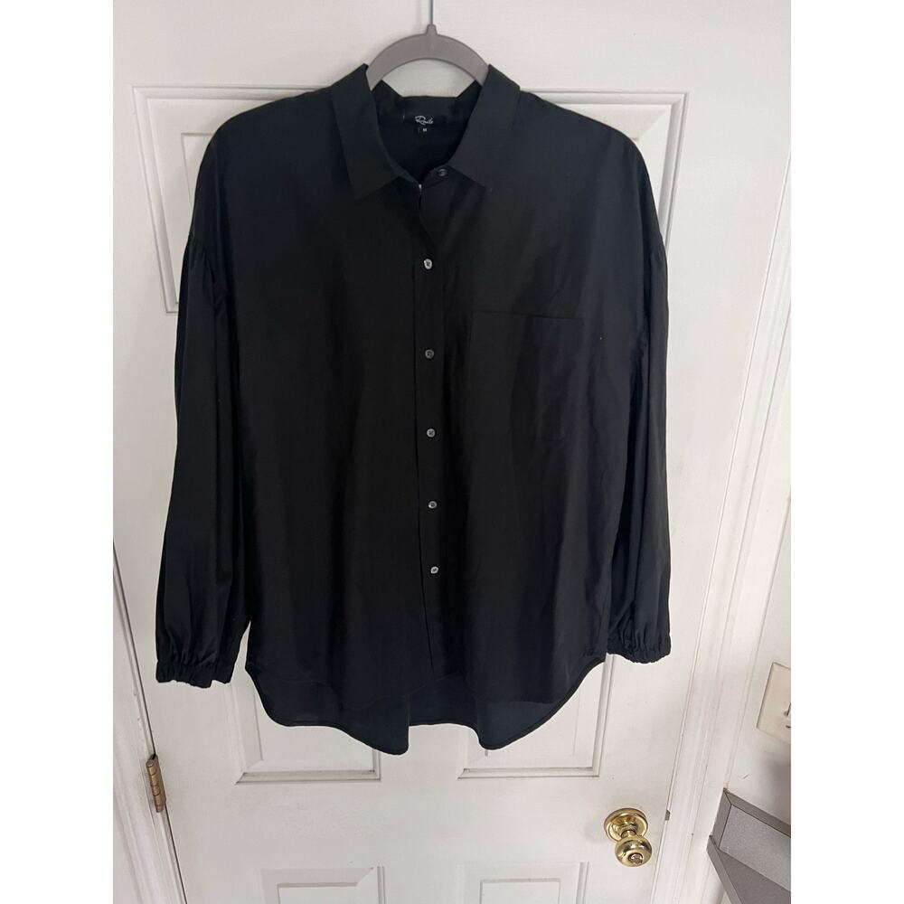 Rails Winnie Black Button-Up Top - Size Medium - … - image 4